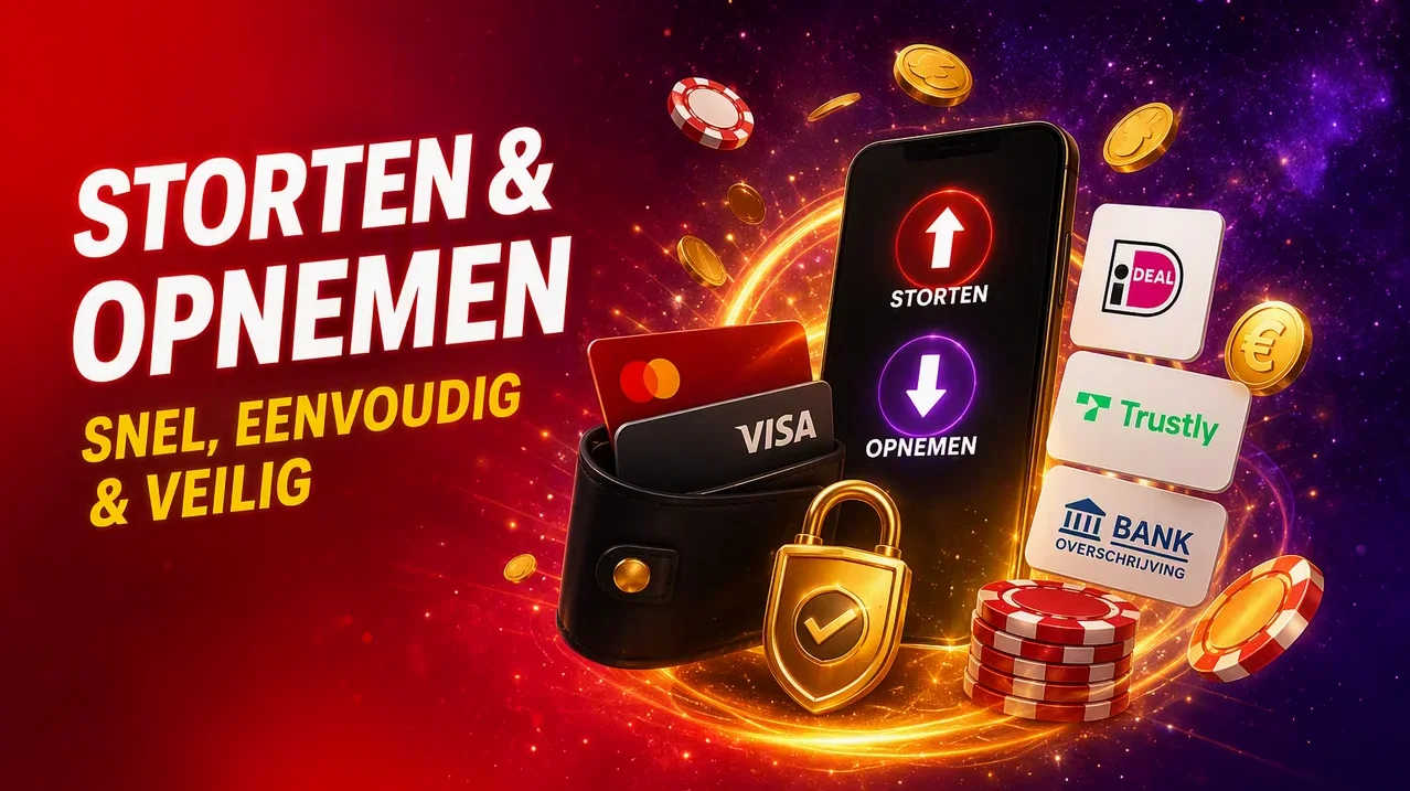 Geld storten en opnemen bij Bingoal casino